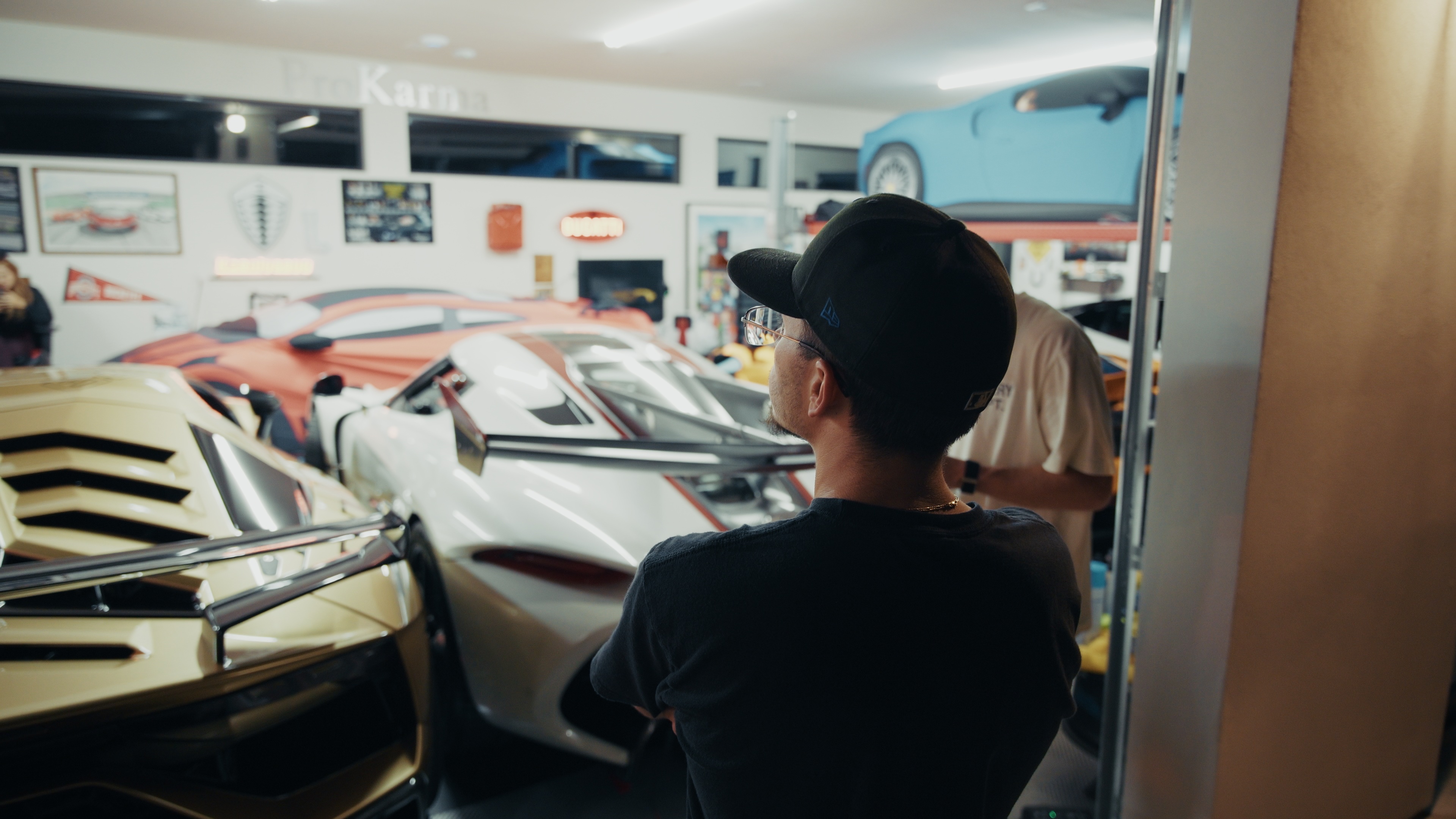 Lamborghini SVJ wide shot on set